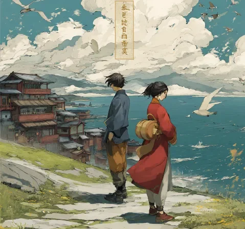 悬疑漫画封面，昏暗走廊中的身影